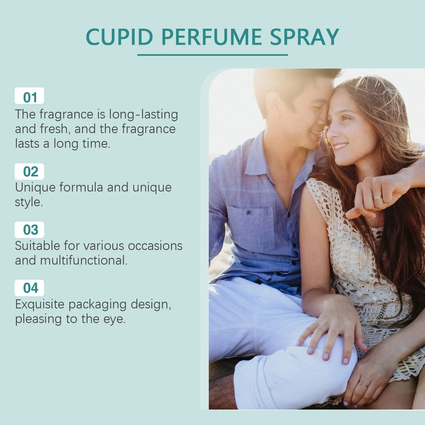 Cupid Hypnosis Perfume Lover' Dating Attraction Romantic Scent for Men Women Pheromone Perfume Long Lasting Fragrance Body Spray